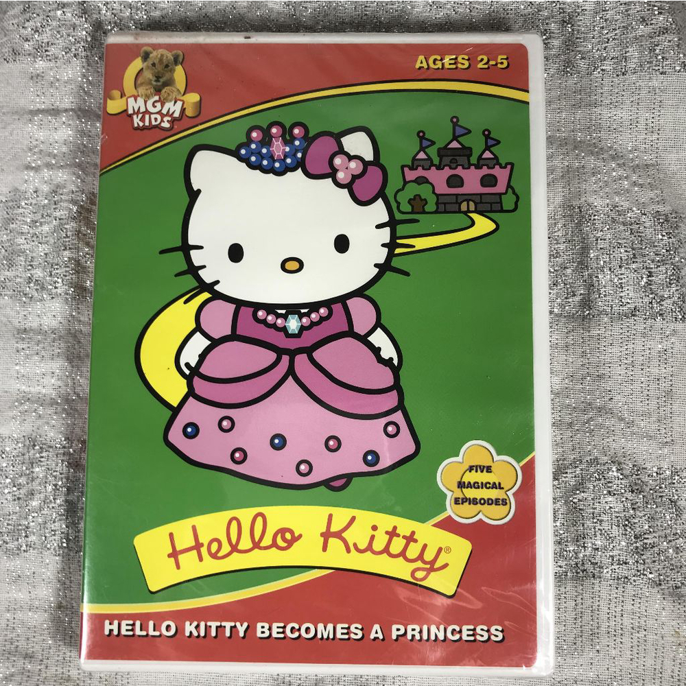 Hello Kitty Becomes a Princess DVD NEW Sealed 2002 MGM Kids Five Magical Episode